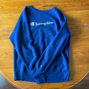 XL (USA) Navy Blue Champion Crewneck